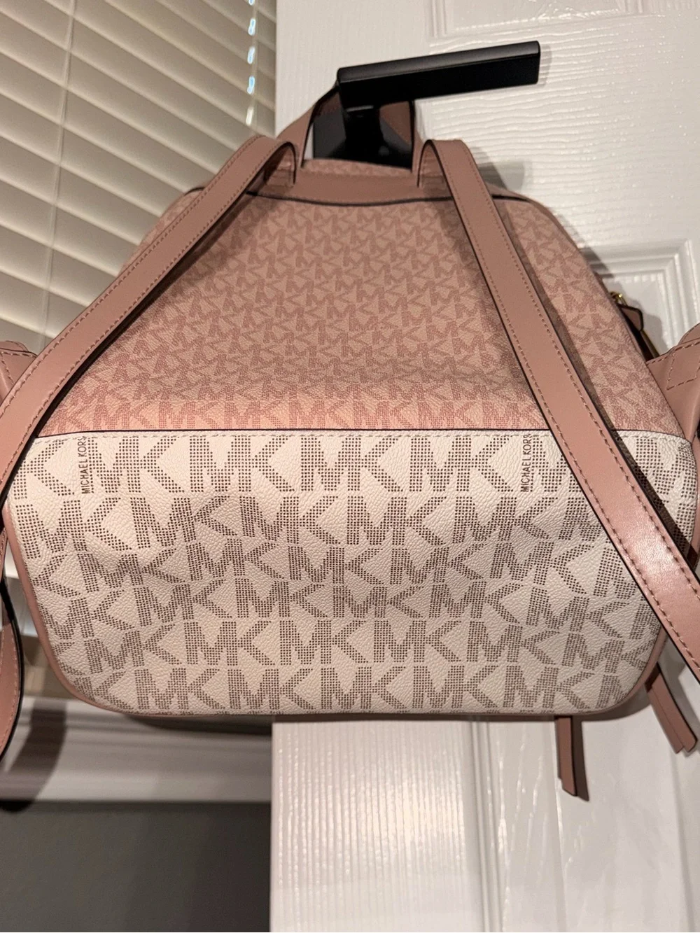 Michael Kors Pink Logo Backpack